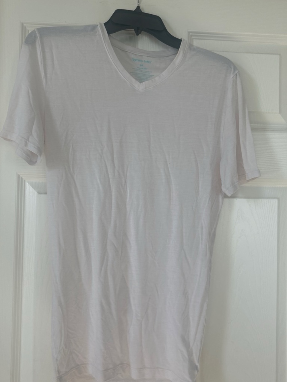 Tommy John White V‑Neck Short Sleeve Tee